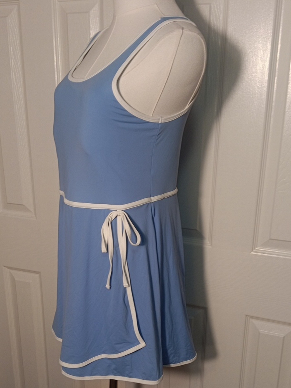 Arizona Active Blue Tennis Dress Wrap Skirt Contrast Trim Large - Picture 4 of 11